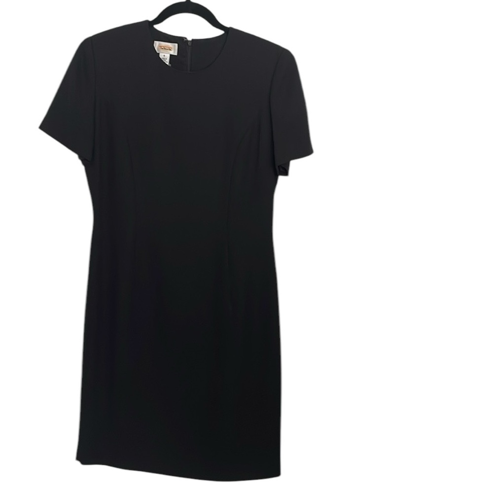 Vintage Talbots Black Shift Dress Size 6